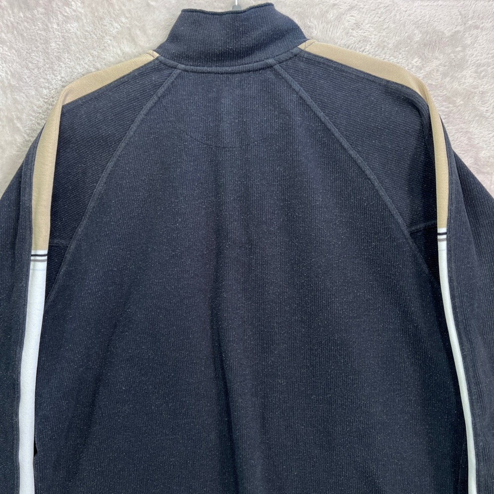 VTG Alpine Design Mens Quarter Zip Pullover Sweater Navy Blue Size Large 90s Y2K - Picture 7 of 10